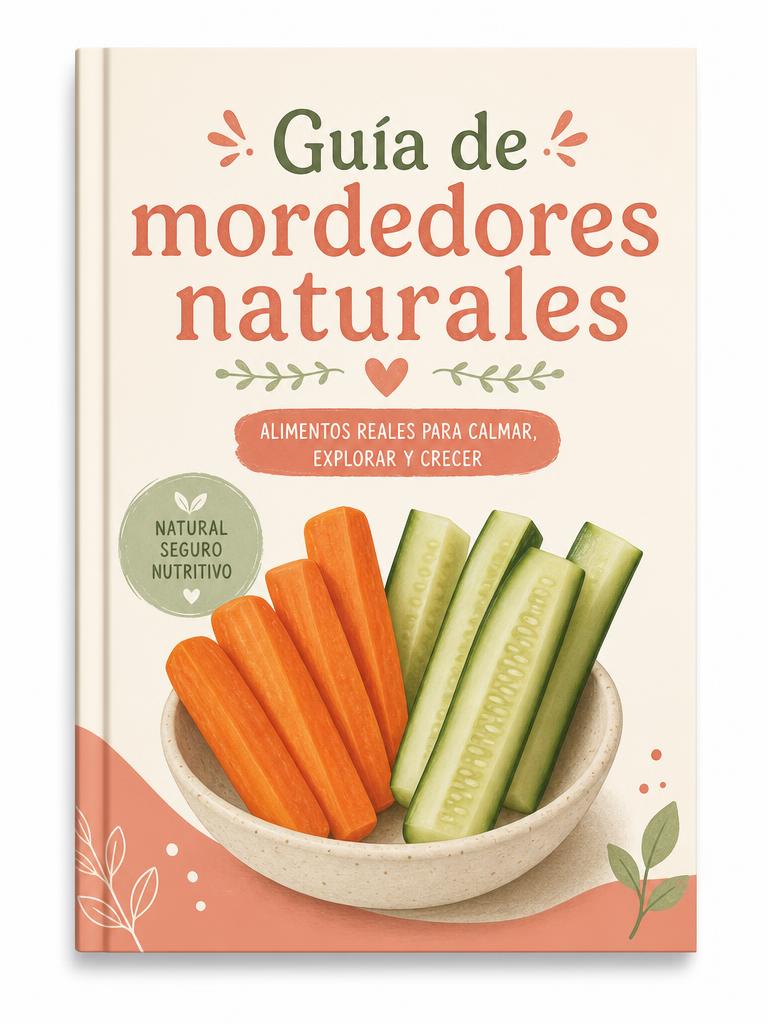 Guía de mordedores naturales para acompañar la introducción de alimentos